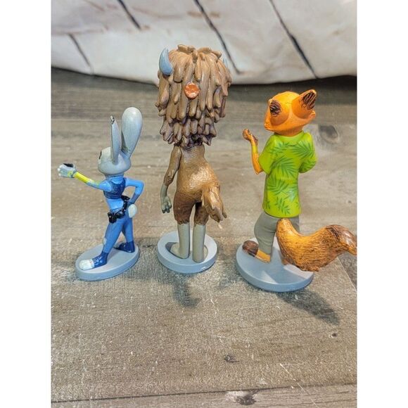 Zootopia Yax nick wilde Judy Hopps AS IS Disney Pixar toy figure set - Picture 6 of 8